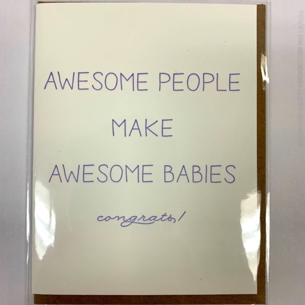 Blank New Baby Congratulations Premium Card Stock